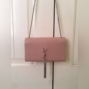 YSL Kate tassel bag (pale pink)